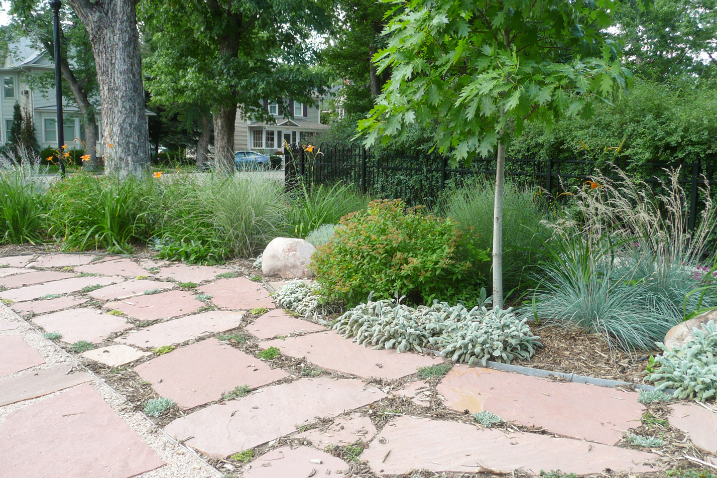Flagstone and Flowers